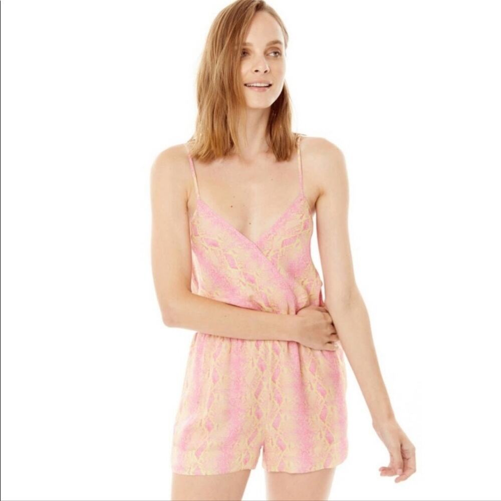 Generation Love Neon Snake Print Sahteene Romper - XS